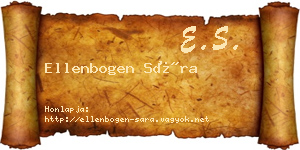 Ellenbogen Sára névjegykártya